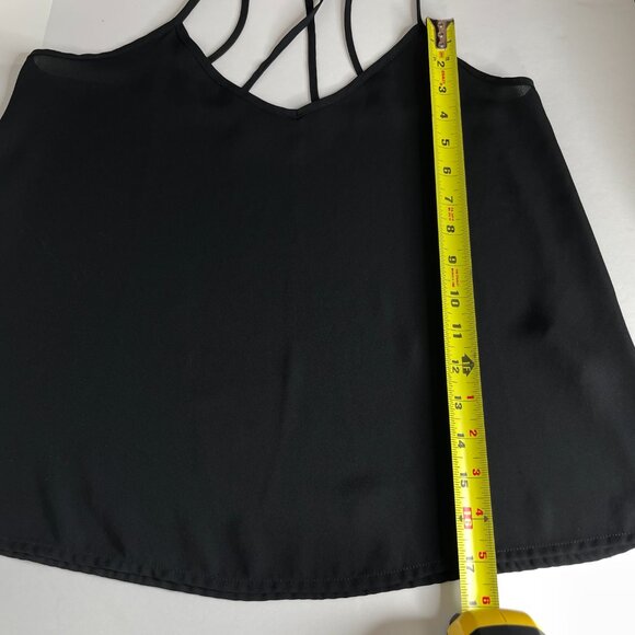 Hollister Women’s Black Spaghetti Strap Camisole Size Small Crossback and Flowy - Picture 10 of 13